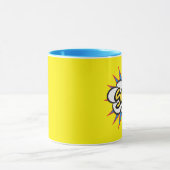 アートポップ・アートのは黄色と青に染まる マグカップ (中央)