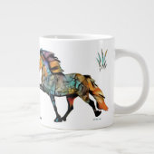 アートポップ・アートのアイスランドホース ジャンボコーヒーマグカップ (右)