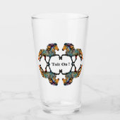 アートポップ・アートのアイスランドホース タンブラーグラス (正面)