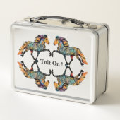 アートポップ・アートのアイスランドホース メタルランチボックス (裏面)