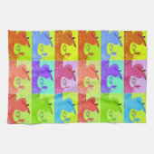 アートポップ・アートのアップル キッチンタオル (横)