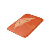 アートポップ・アートのアンブレラオレンジ バスマット (アングル)