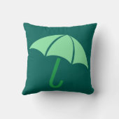 アートポップ・アートのアンブレラグリーン クッション (裏面)