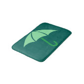 アートポップ・アートのアンブレラグリーン バスマット (アングル)