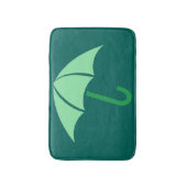 アートポップ・アートのアンブレラグリーン バスマット (正面縦)