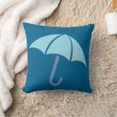 アートポップ・アートのアンブレラブルー クッション (ブランケット)