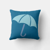 アートポップ・アートのアンブレラブルー クッション (裏面)