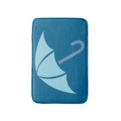 アートポップ・アートのアンブレラブルー バスマット (正面縦)