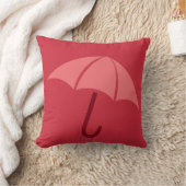 アートポップ・アートのアンブレラレッド クッション (ブランケット)