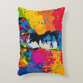 アートポップ・アートのイラストレーション、プライドデー、LGBT アクセントクッション (正面(垂直))
