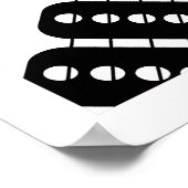 アートポップ・アートのエレキギターのポスター ポスター (角)