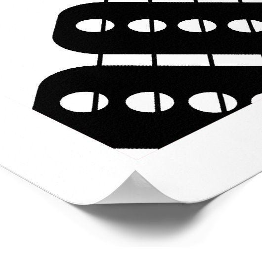 アートポップ・アートのエレキギターのポスター ポスター (角)