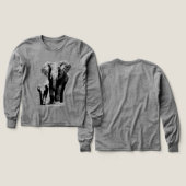 アートポップ・アートのエレファントファミリーマザーベビー (デザイン 正面＆背面)