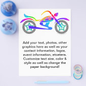 アートポップ・アートのオートバイプロモーションフライヤー チラシ (シングル)