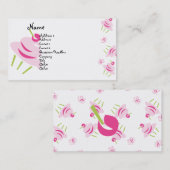 アートポップ・アートのカップケーキ 名刺 (正面/裏面)