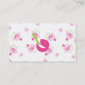 アートポップ・アートのカップケーキ 名刺 (裏面)