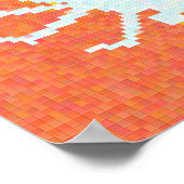 アートポップ・アートのカニのポスター2 ポスター (角)