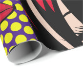 アートポップ・アートのカードイラストレーポップ・アートのションアート，美しい，漫画,d ラッピングペーパー (ロールコーナー)