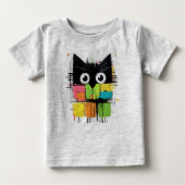 アートポップ・アートのカーベビー ベビーTシャツ (正面)
