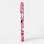 アートポップ・アートのガールケースピンクケースデザイン iPhoneケース (左側面)