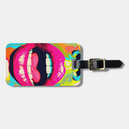 アートポップ・アートのガールリップ ラゲッジタグ