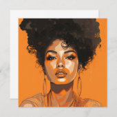 アートポップ・アートのクイーン：女性アートを力にポップ・アートのする ノートカード (正面/裏面)