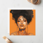 アートポップ・アートのクイーン：女性アートを力にポップ・アートのする ノートカード (正面/裏面インサイチュ)