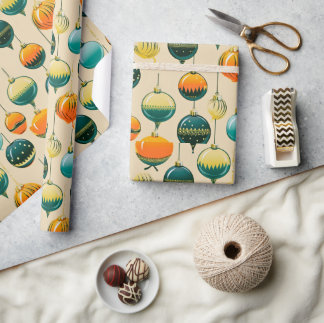 アートポップ・アートのクリスマスボードラッピング紙 ラッピングペーパー