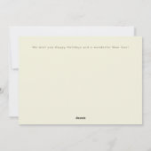 アートポップ・アートのクリスマス写真コラージュ休日の挨拶カード シーズンカード (裏面)