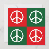 アートポップ・アートのクリスマス平和 シーズンカード (正面)