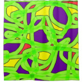 アートポップ・アートのグラフィティ シャワーカーテン (正面)