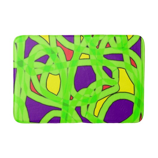 アートポップ・アートのグラフィティ バスマット (正面)