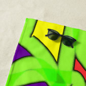 アートポップ・アートのグラフィティ ビーチタオル (インサイチュ)