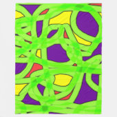 アートポップ・アートのグラフィティ フリースブランケット (正面)