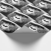 アートポップ・アートのゴリラクリスマスラッピング紙 ラッピングペーパー (角)