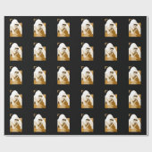 アートポップ・アートのゴリラスタイリッシュクリスマス包装紙 ラッピングペーパー (フラット)