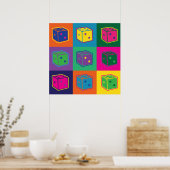 アートポップ・アートのサイコロポスター ポスター (キッチン)