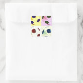 アートポップ・アートのサッカーボール スクエアシール (バッグ)