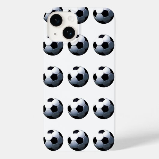 アートポップ・アートのサッカーボール Case-Mate iPhoneケース (裏面)