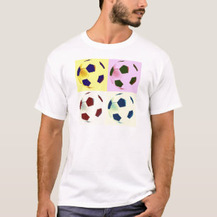 アートポップ・アートのサッカーボール Tシャツ