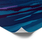 アートポップ・アートのサーフィンサンセットウォールアート – ウェーブライディング ポスター (角)