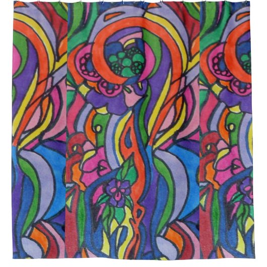 アートポップ・アートのシャワーカーテン シャワーカーテン (正面)