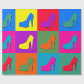 アートポップ・アートのシューズ ラッピングペーパー (フラット)