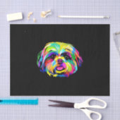 アートポップ・アートのシーズー(犬)Tzu愛犬家 薄葉紙 (クラフト)