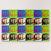 アートポップ・アートのジェロニモインディアンレジェンダリーチーフ ジグソーパズル (横)