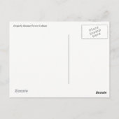 アートポップ・アートのジャイアントパンダピンク黄色はがき ポストカード (裏面)