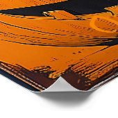 アートポップ・アートのジャックオランタングリッドハロウィンウォールアート ポスター (角)