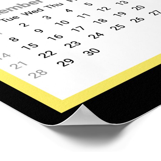 アートポップ・アートのスカルやる気を起こさせる引用文2025カレンダー ポスター (角)