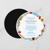 アートポップ・アートのスクライブリーバー（ユダヤ教の）バル・ミツバー招待状 招待状 (正面/裏面)