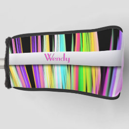 アートポップ・アートのスクラカラフルブル ゴルフヘッドカバー